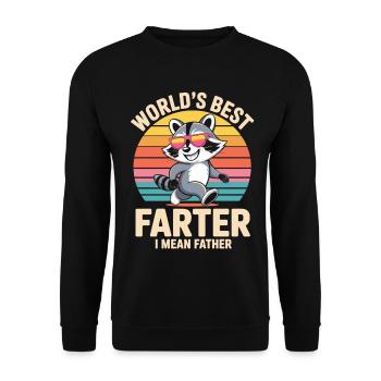 Chemise de la fête des pères Le meilleur péteur du monde Je veux dire Père - Sweat-shirt Unisexe - noir - Devant - Alina (178cm) & Michal (187cm)