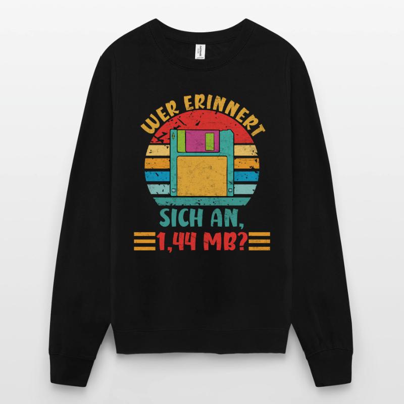 Coder WER ERINNERT SICH AN 1.44 MB? LUSTIG Unisex Pullover