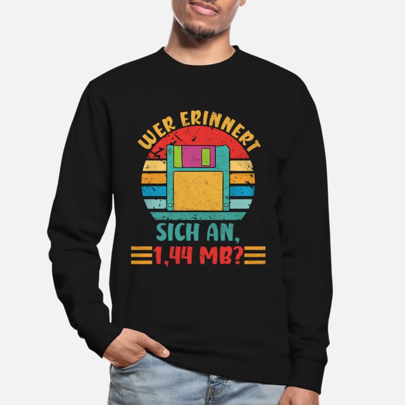 Coder WER ERINNERT SICH AN 1.44 MB? LUSTIG Unisex Pullover