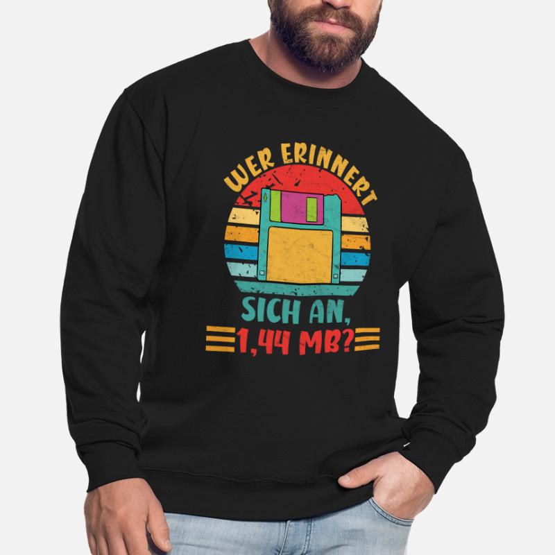 Coder WER ERINNERT SICH AN 1.44 MB? LUSTIG Unisex Pullover