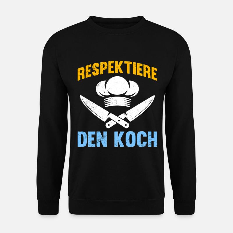 Chef RESPECT LE CHEF Amusement - Sweat-shirt Unisexe - noir