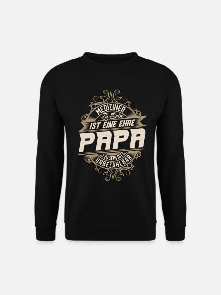 Mediziner Papa - Unisex Pullover - Schwarz