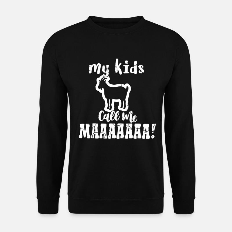 Funny Goat Mom - Unisex Pullover - Schwarz