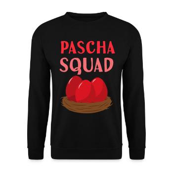 Griechische Oster-Pascha-Staffel Orthodoxe Ostern - Unisex Pullover - Schwarz - Vorne - Alina (178cm) & Michal (187cm)