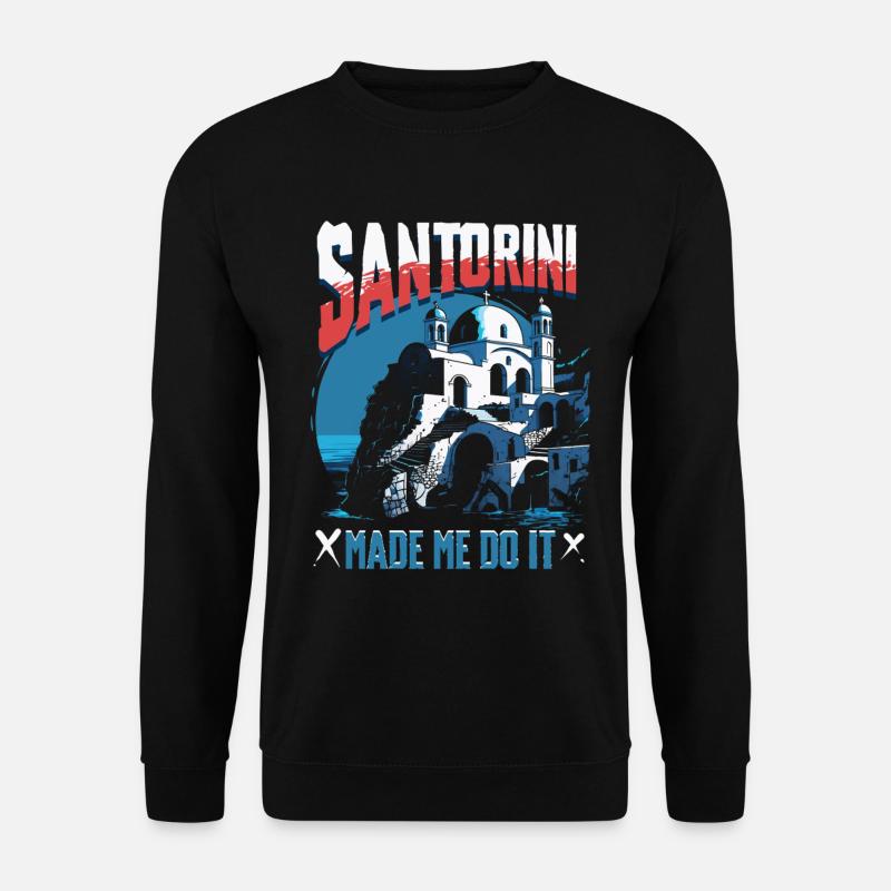 Santorini - Unisex Pullover - Schwarz