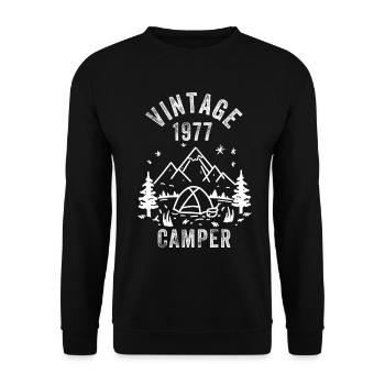 Vintage 1977 50e anniversaire du Camper 2027 - Sweat-shirt Unisexe - noir - Devant - Alina (178cm) & Michal (187cm)