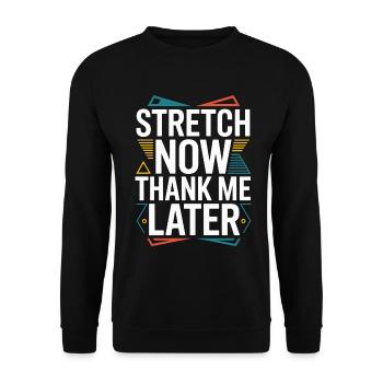 Un thérapeute de la main s’étire maintenant pour remercier le kinésithérapeute - Sweat-shirt Unisexe - noir - Devant - Alina (178cm) & Michal (187cm)