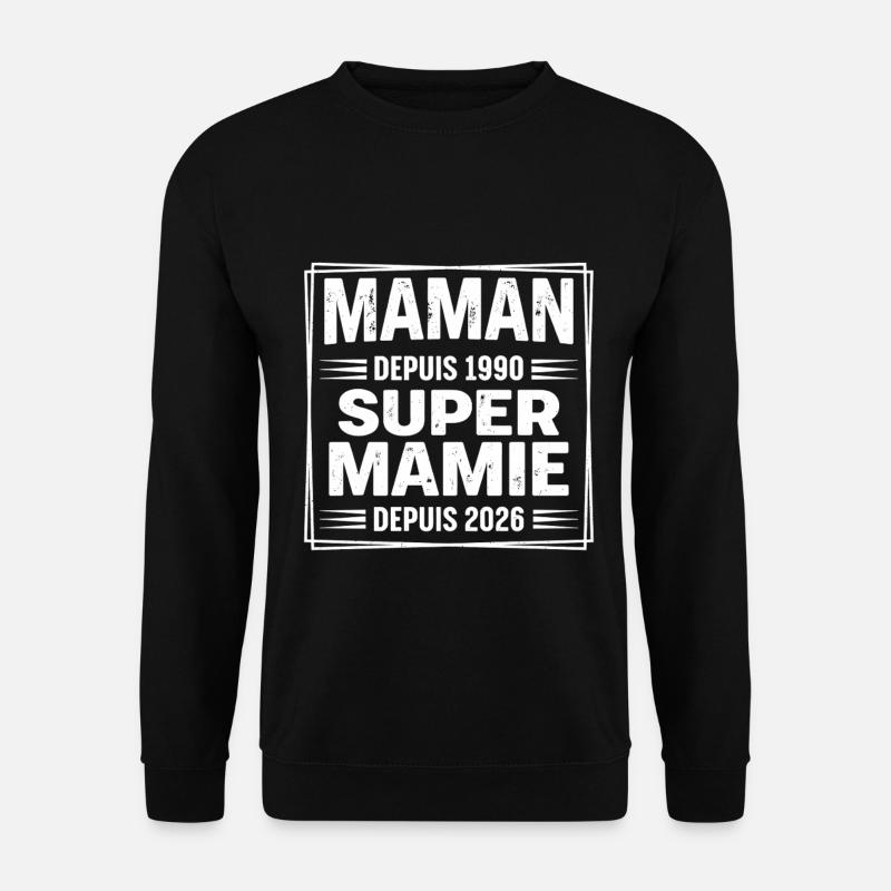Future Granny 2026 Mom Since 1990 - Unisex Sweatshirt - black