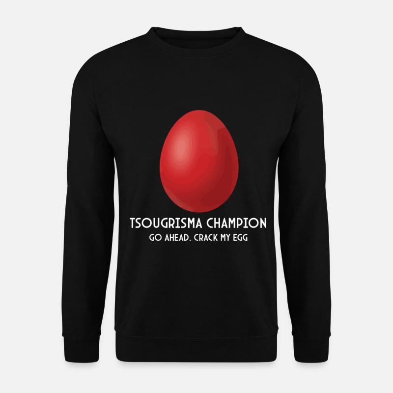 Tsougrisma Champion griechisch-orthodoxer Ostern - Unisex Pullover - Schwarz