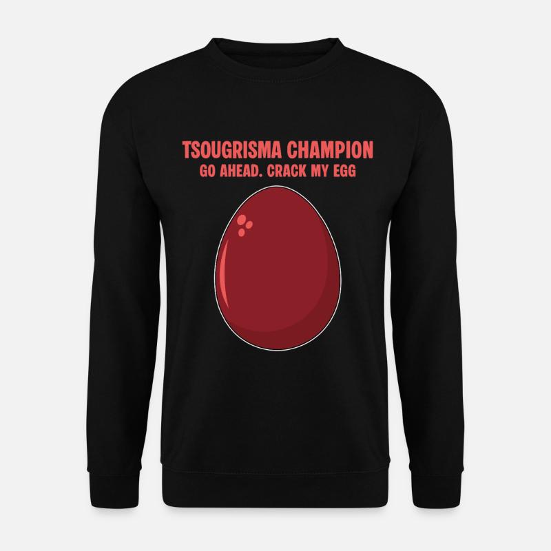 Tsougrisma Champion Funny Greek Easter - Unisex Sweatshirt - black