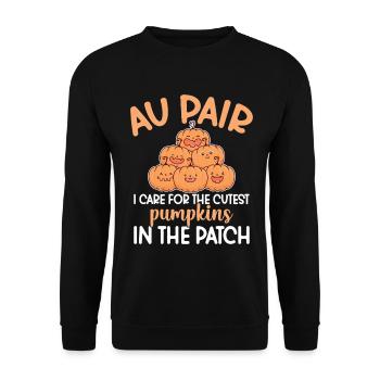  Nanny Au Pair Worker Babysitter Appreciation Au - Unisex Sweatshirt - black - Front - Alina (178cm) & Michal (187cm)