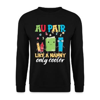  Babysitter Appreciation Au Pair Worker Nanny Au - Unisex Sweatshirt - black - Front - Alina (178cm) & Michal (187cm)