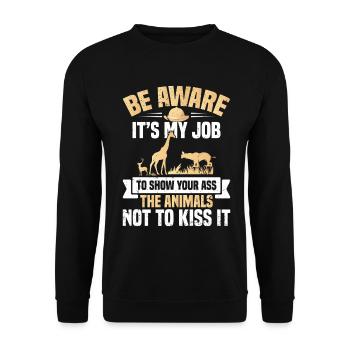 Reiseführer Urlaubsführer Touristen-Safari-Tour - Unisex Pullover - Schwarz - Vorne - Alina (178cm) & Michal (187cm)