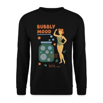Sourdough Bubbly Mood Bread Baking Baker - Unisex Pullover - Schwarz - Vorne - Alina (178cm) & Michal (187cm)