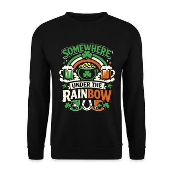 Sous l’arc-en-ciel | La Saint-Patrick - Sweat-shirt Unisexe - noir - Devant - Alina (178cm) & Michal (187cm)