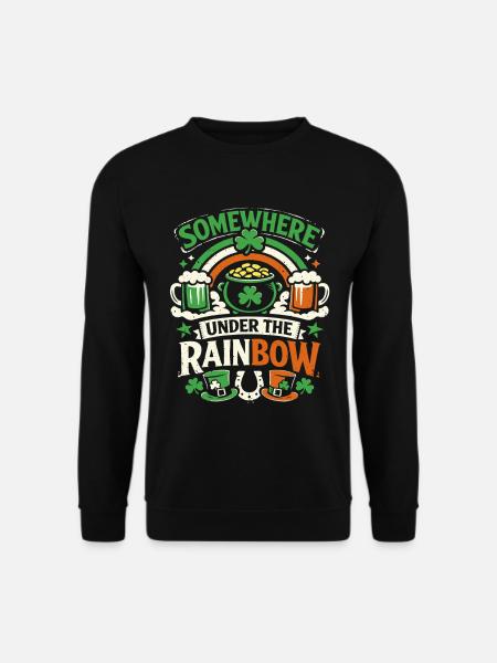 Sous l’arc-en-ciel | La Saint-Patrick - Sweat-shirt Unisexe - noir