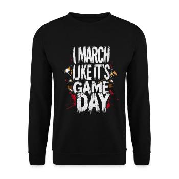 Marching band brass band - Unisex Sweatshirt - black - Front - Alina (178cm) & Michal (187cm)