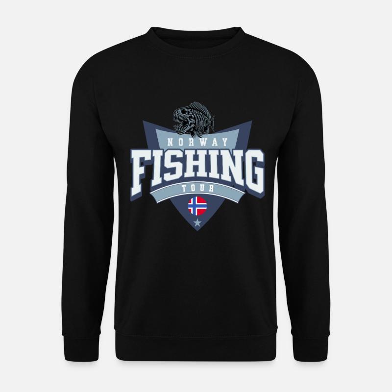 Norwegen Angeltour - Unisex Pullover - Schwarz