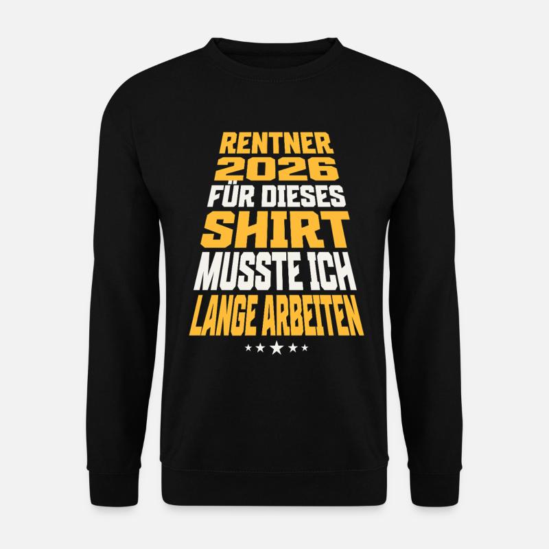Rentner 2026 - Unisex Pullover - Schwarz