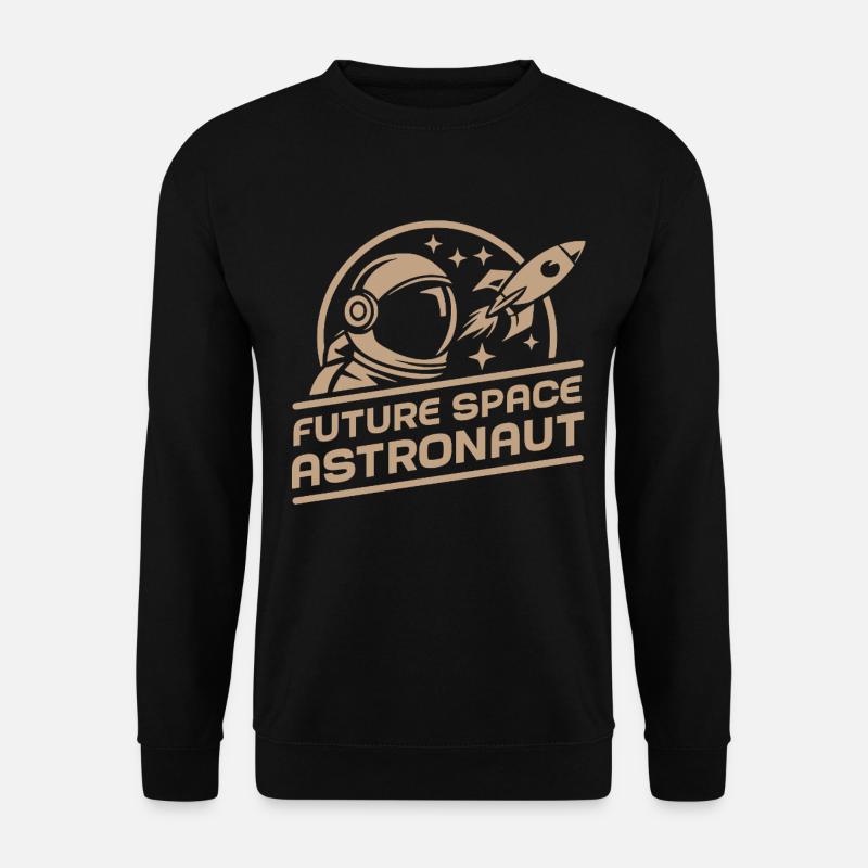 Future astronaute spatial : aventure rétro spatiale - Sweat-shirt Unisexe - noir