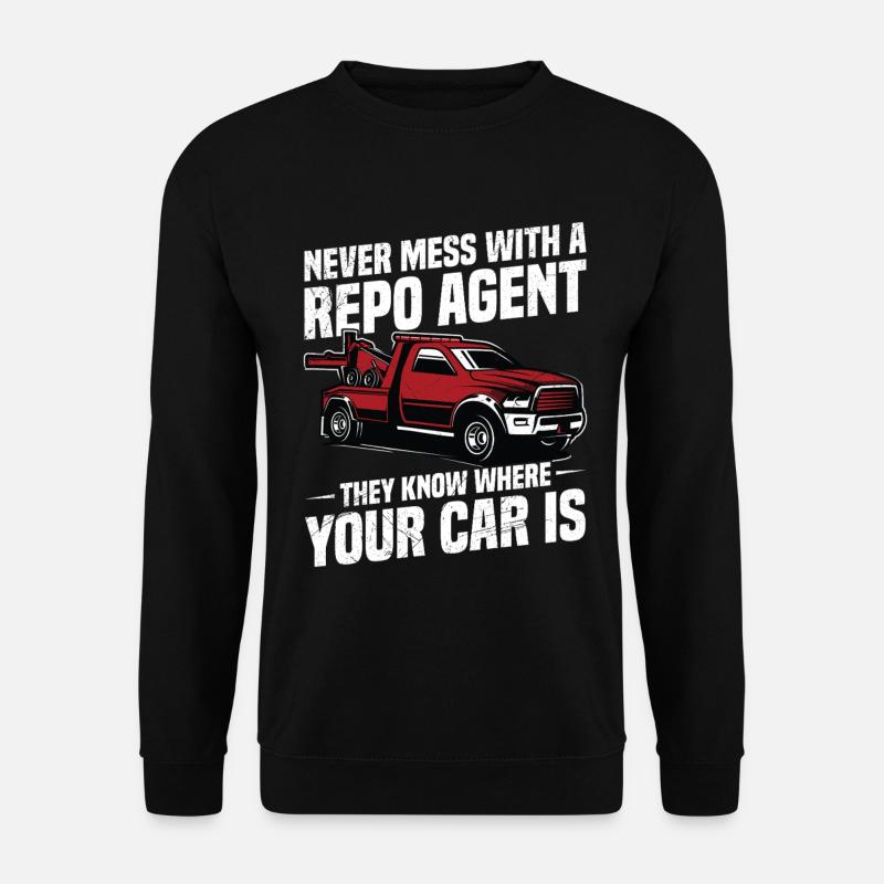 Inkasso-Agent Polizeifreunde Autobergung - Unisex Pullover - Schwarz