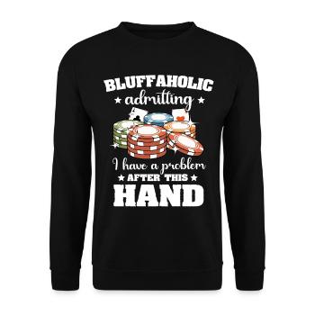 Poker Poker Players - Unisex Sweatshirt - black - Front - Alina (178cm) & Michal (187cm)