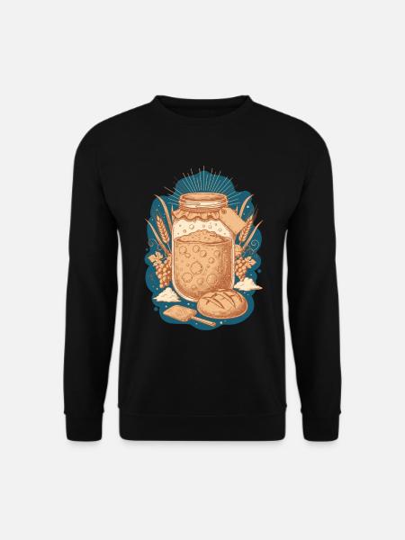 Sourdough Bread Baking Baker Sourdough Starter - Unisex Sweatshirt - black