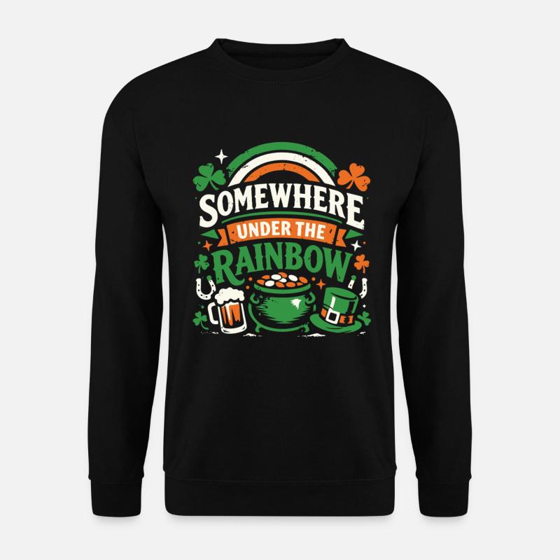 Sous l’arc-en-ciel | La Saint-Patrick - Sweat-shirt Unisexe - noir
