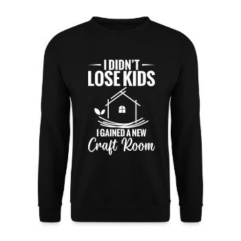 Empty Nester Syndrom High School Grad Empty Nest - Unisex Sweatshirt - black - Front - Alina (178cm) & Michal (187cm)