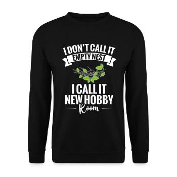  Empty Nest Mom of High School Grad Empty Nester - Unisex Sweatshirt - black - Front - Alina (178cm) & Michal (187cm)