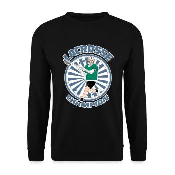 Joueur de crosse - Sweat-shirt Unisexe - noir - Devant - Alina (178cm) & Michal (187cm)