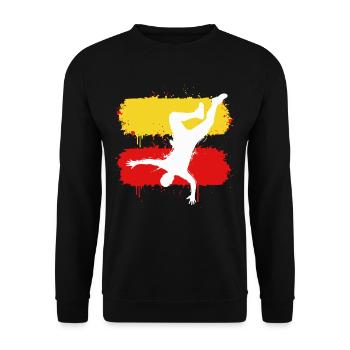 Parkour Freerunning Silhouette Sport - Sweat-shirt Unisexe - noir - Devant - Alina (178cm) & Michal (187cm)