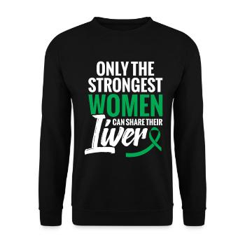  Liver Donor Transplant Surgery Recovery Liver - Unisex Sweatshirt - black - Front - Alina (178cm) & Michal (187cm)