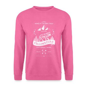 Buffle duveteux du parc national de Yellowstone - Sweat-shirt Unisexe - rose - Devant