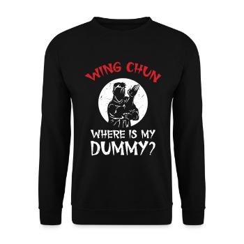  Wing Chun Teacher Training Lesson Martial Arts - Unisex Sweatshirt - black - Front - Alina (178cm) & Michal (187cm)