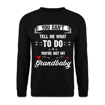 T-shirt slogan Petit-bébé Sass - Sweat-shirt Unisexe - noir - Devant - Alina (178cm) & Michal (187cm)