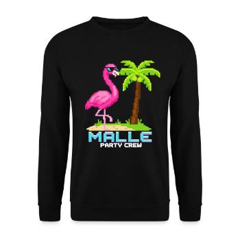 Équipe de la Malle Party Flamingo - Sweat-shirt Unisexe - noir - Devant - Alina (178cm) & Michal (187cm)