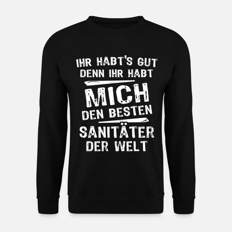 Sanitäter - Unisex Pullover - Schwarz