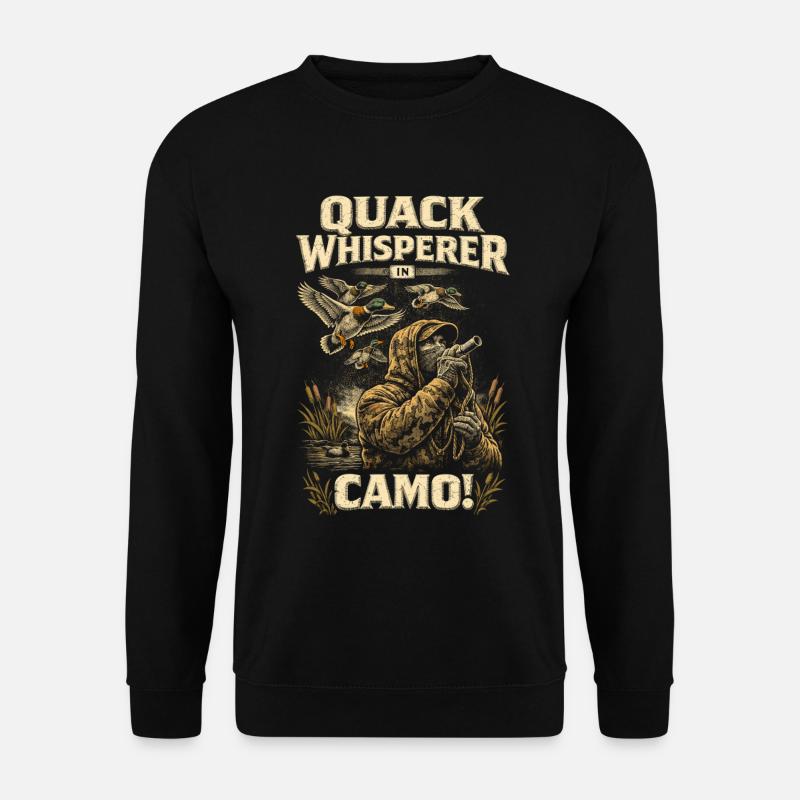 Duck Hunting Quack Whisperer - Unisex Sweatshirt - black