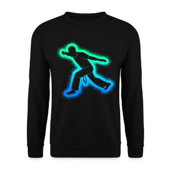 Capoeira Martial Arts Boys Men Capoerista - Unisex Sweatshirt - black - Front - Alina (178cm) & Michal (187cm)