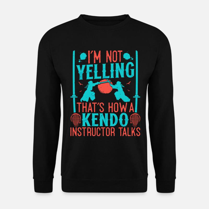 Kendo-Ausbilderschule Japanische Kampfkünste - Unisex Pullover - Schwarz