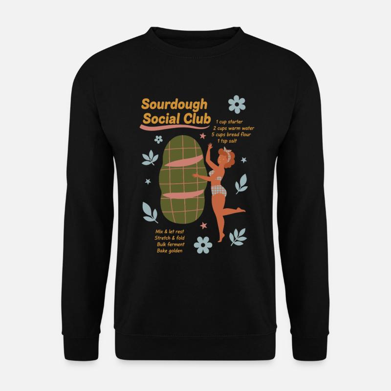 Sauerteig-Sozialclub Brotbacker - Unisex Pullover - Schwarz