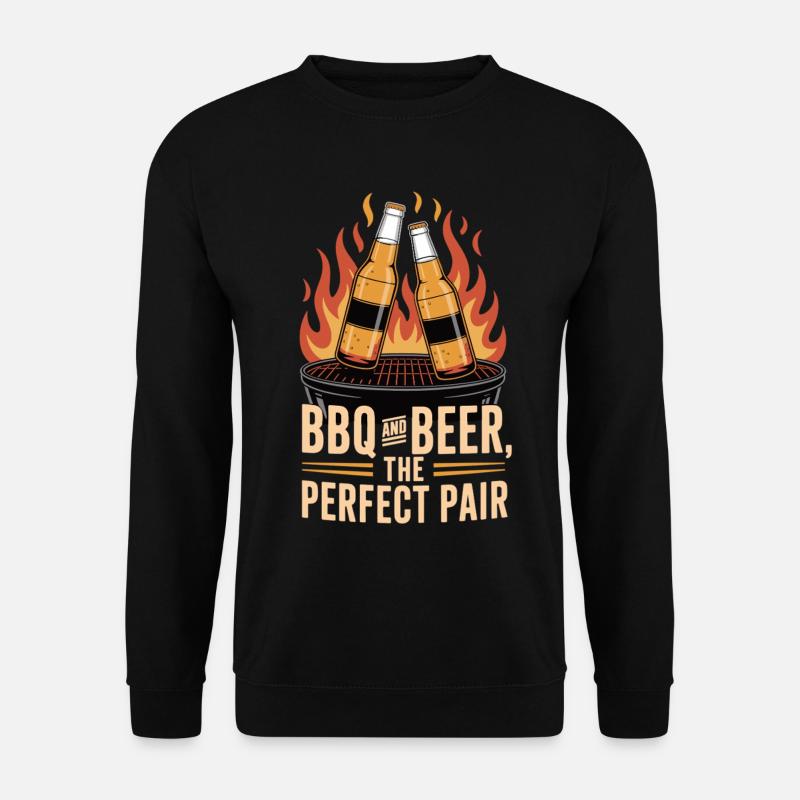 BBQ Beer T-shirt – BBQ Beer Present - Unisextröja - svart