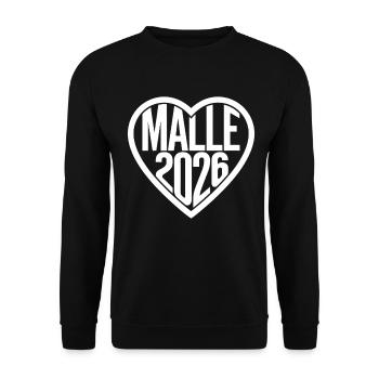 Fête du Cœur Malle 2026 - Sweat-shirt Unisexe - noir - Devant - Alina (178cm) & Michal (187cm)