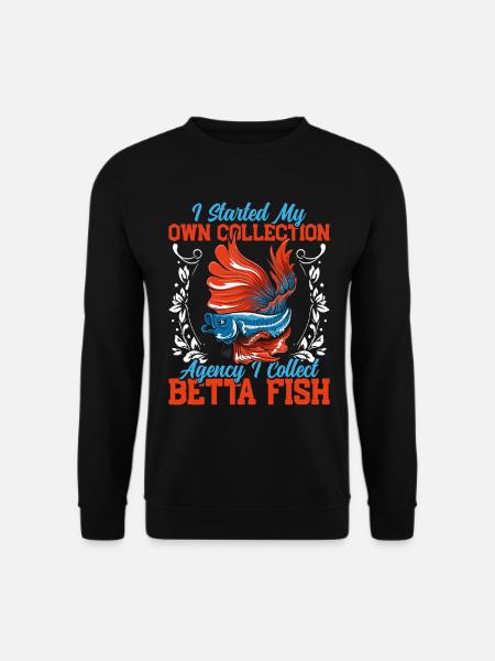 Siamese Fighting Freshwater Fishkeeper Aquarium - Unisex Sweatshirt - black