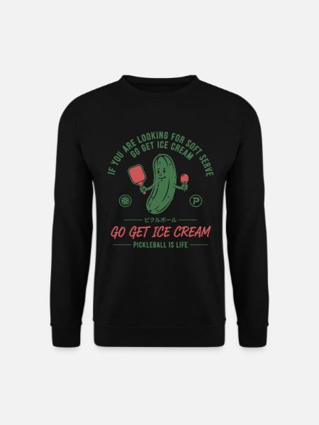 Pickleball Funny Player Go Get Cream - Unisex Sweatshirt - black