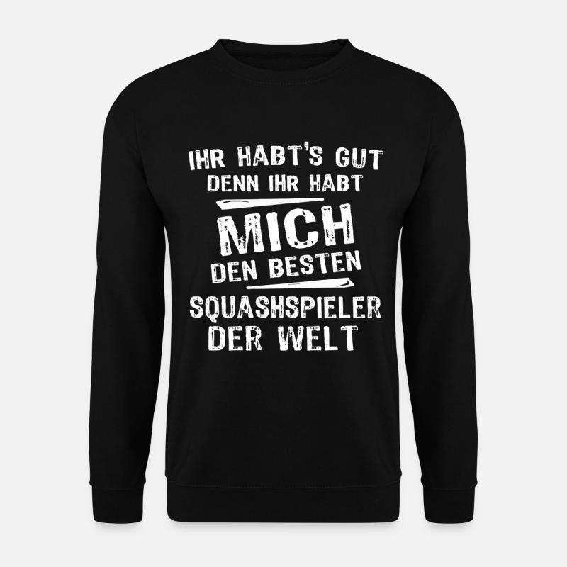Squashspieler - Unisex Pullover - Schwarz