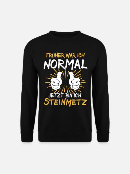 Steinmetz Spruch - Unisex Pullover - Schwarz