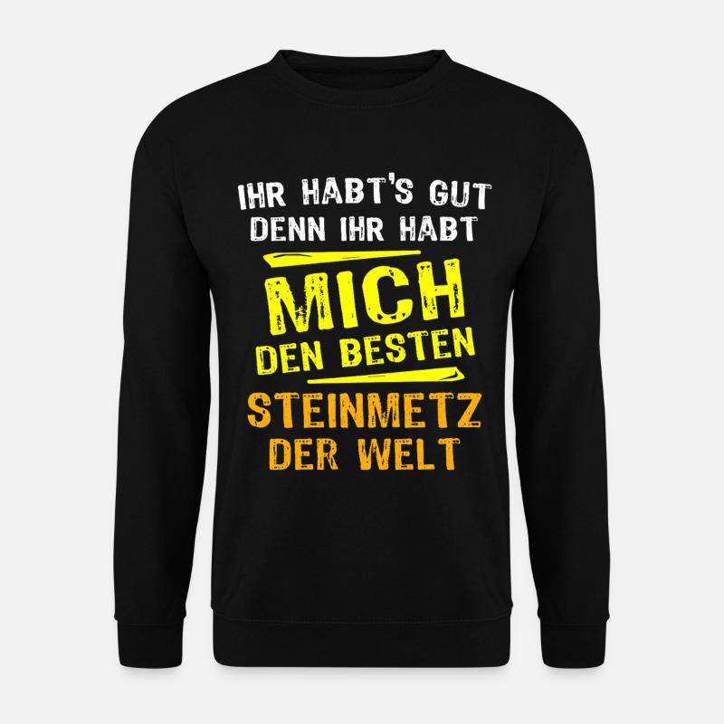Steinmetz Geschenk - Unisex Pullover - Schwarz