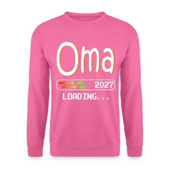 Grandma-to-be 2027 loading future grandmother - Unisex Sweatshirt - pink - Front
